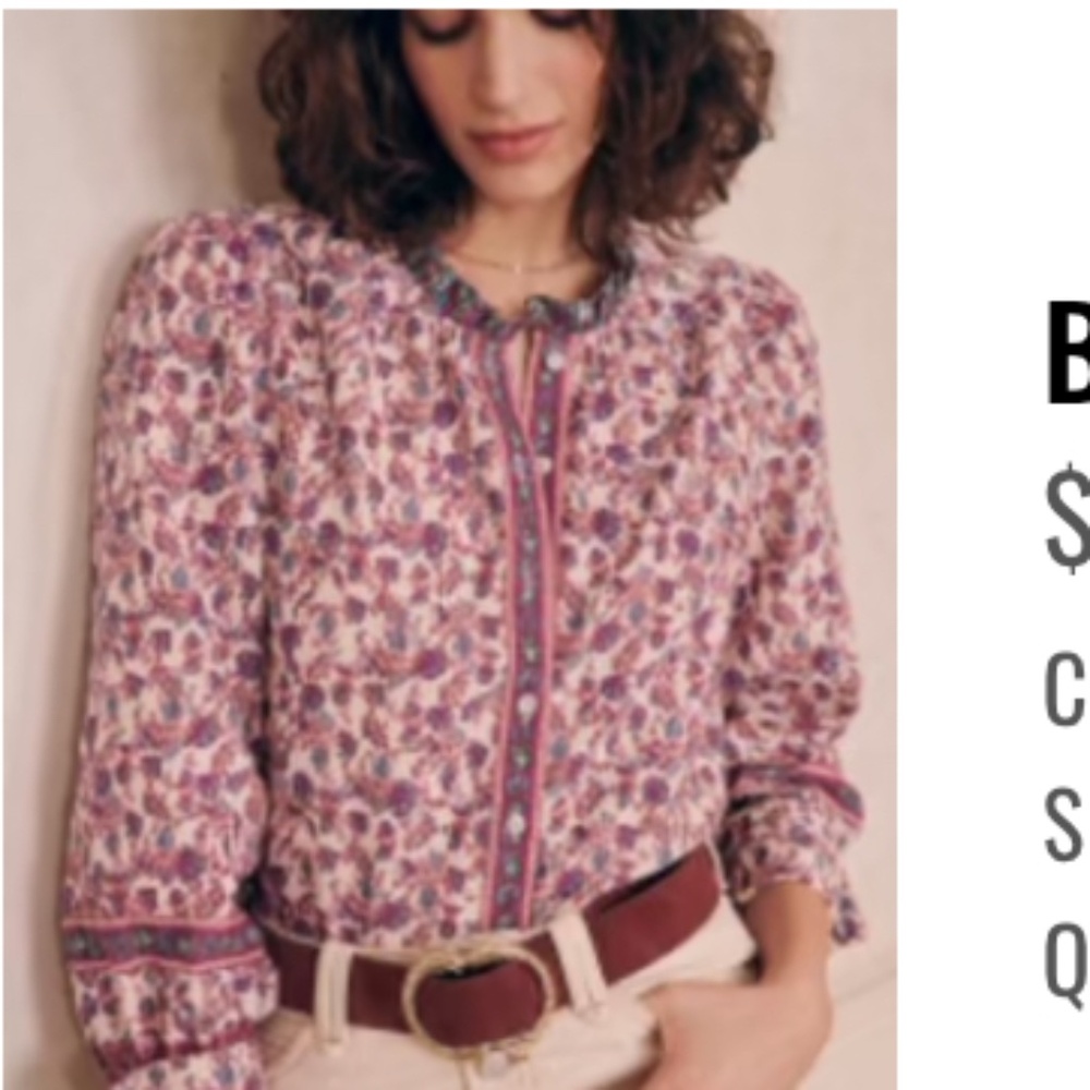 Sézane Ellora blouse size 46 (14)